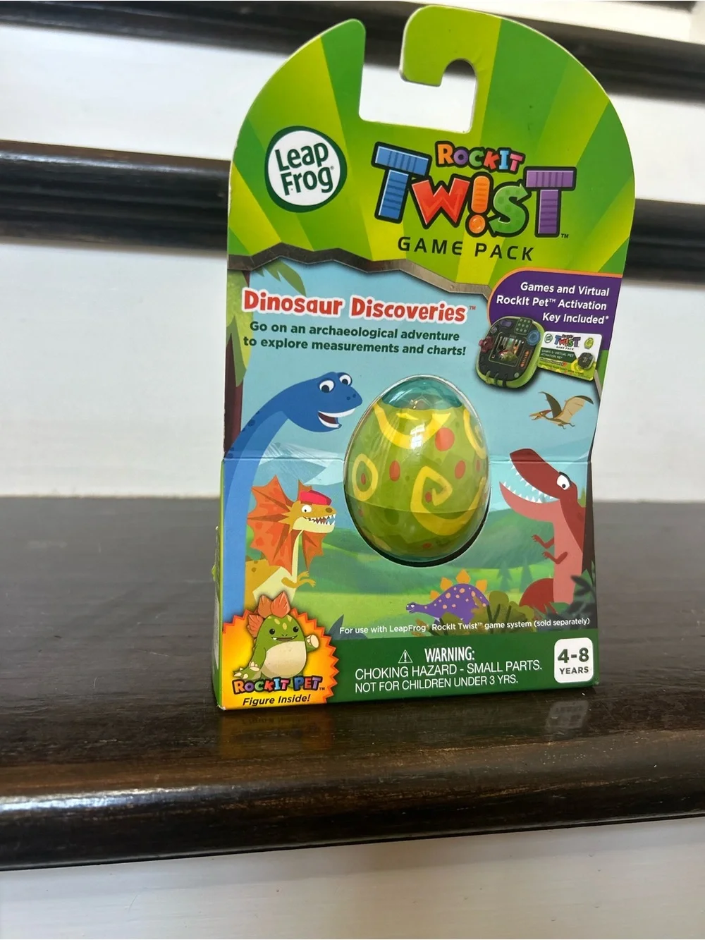 NEW Leapfrog RockIt Twist Dinosaur Discoveries Game Pack - Green